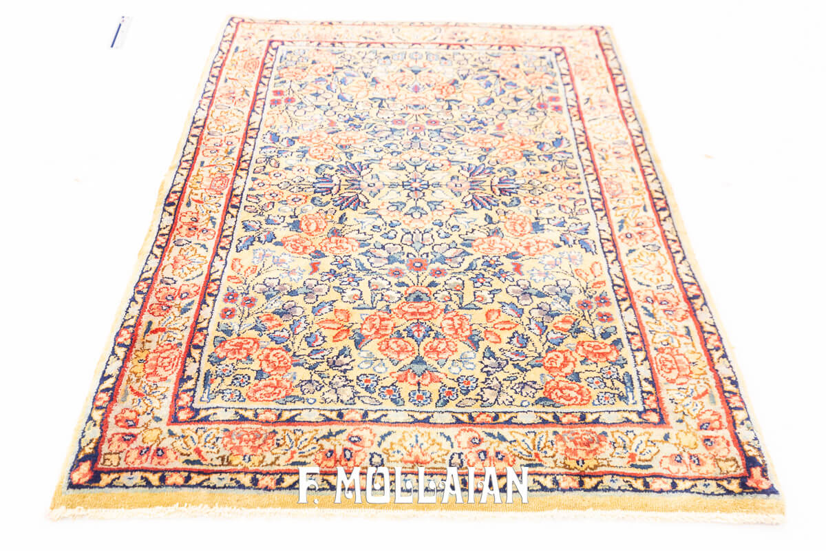 Antique Kerman Rug Gold Field Color n°:40519880